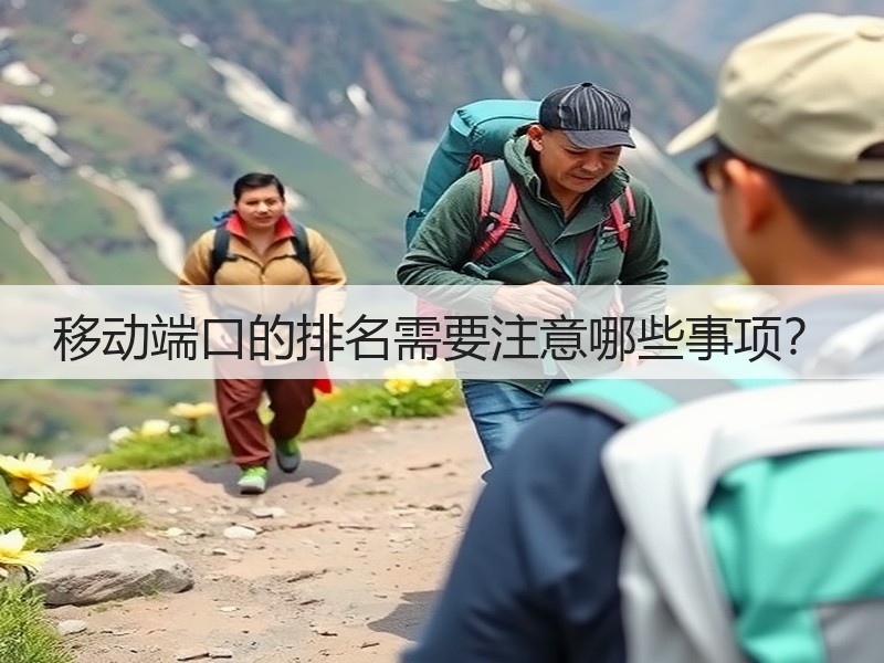 移动端口的排名需要注意哪些事项？(图1)
