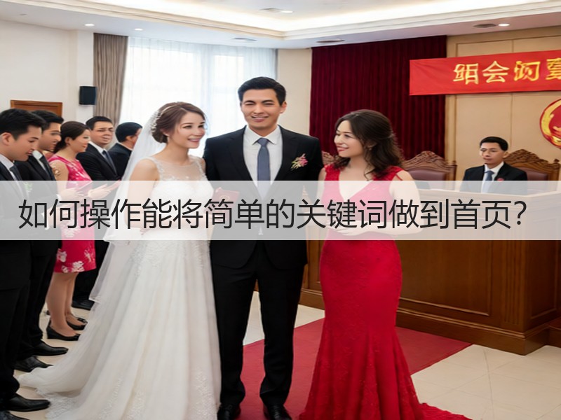 如何操作能将简单的关键词做到首页？(图2)