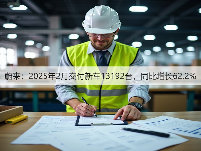 蔚来：2025年2月交付新车13192台，同比增长62.2%(图2)