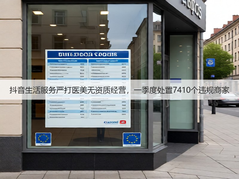 抖音生活服务严打医美无资质经营,一季度处置7410个违规商家(图2) 抖音生活服务严打医美无资质经营,一季度处置7410个违规商家(图2)