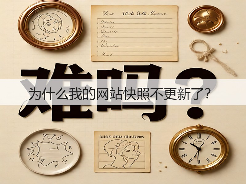 为什么我的网站快照不更新了？(图1)