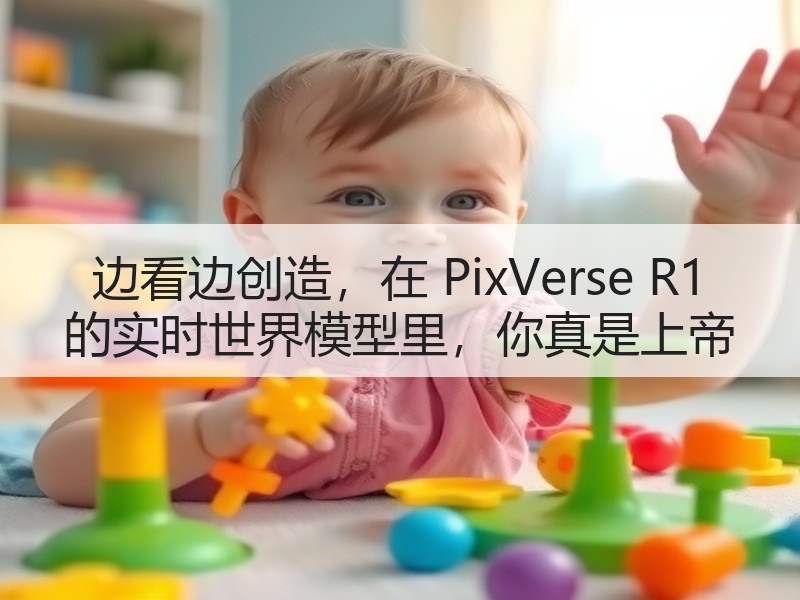 边看边创造，在 PixVerse R1 的实时世界模型里，你真是上帝