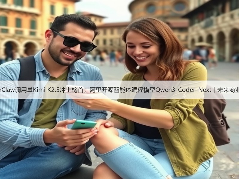 OpenClaw调用量Kimi K2.5冲上榜首；阿里开源智能体编程模型Qwen3-Coder-Next｜未来商业早参(图2)