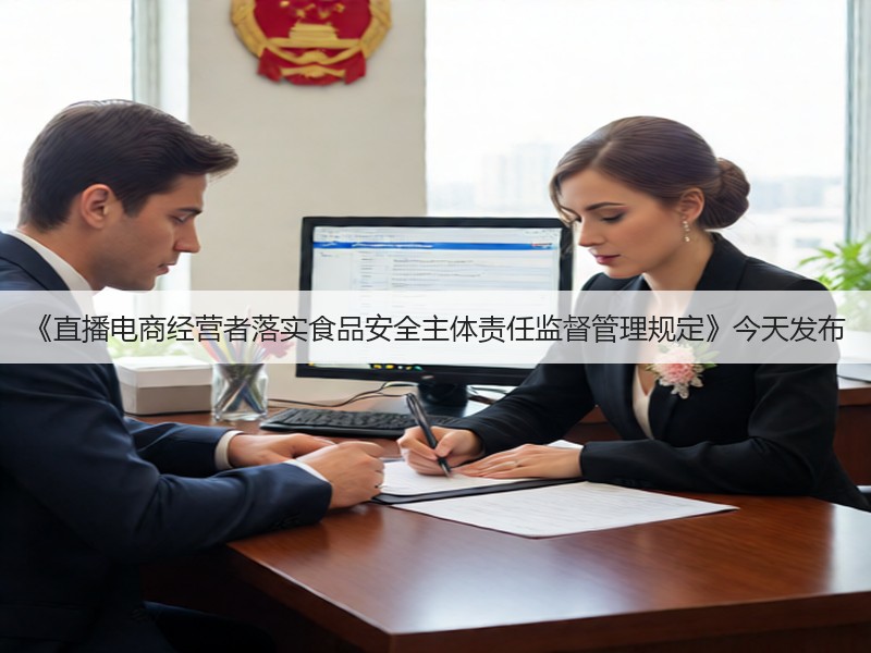 《直播电商经营者落实食品安全主体责任监督管理规定》今天发布(图3) 《直播电商经营者落实食品安全主体责任监督管理规定》今天发布(图3)