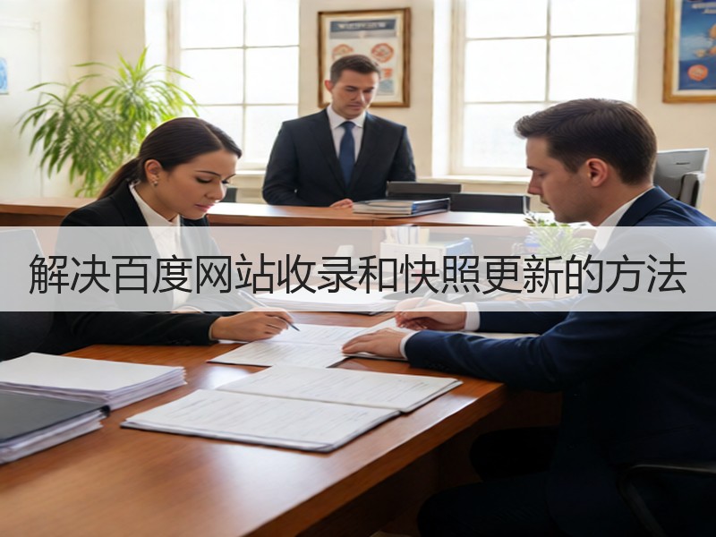 解决百度网站收录和快照更新的方法