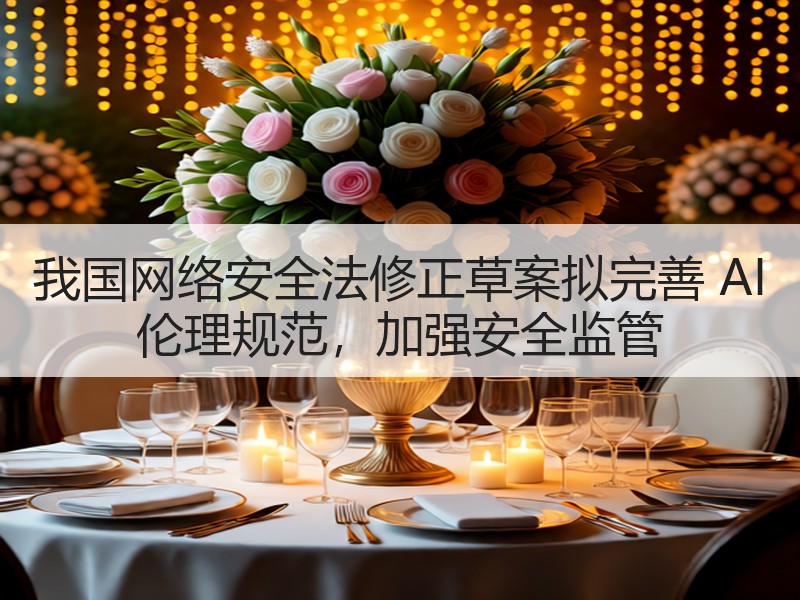 我国网络安全法修正草案拟完善 AI 伦理规范，加强安全监管