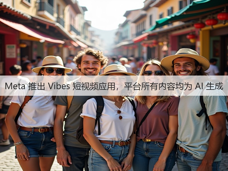 Meta 推出 Vibes 短视频应用，平台所有内容均为 AI 生成(图3)