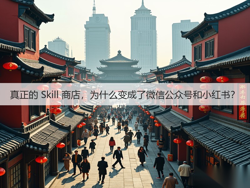 真正的 Skill 商店，为什么变成了微信公众号和小红书？(图2)