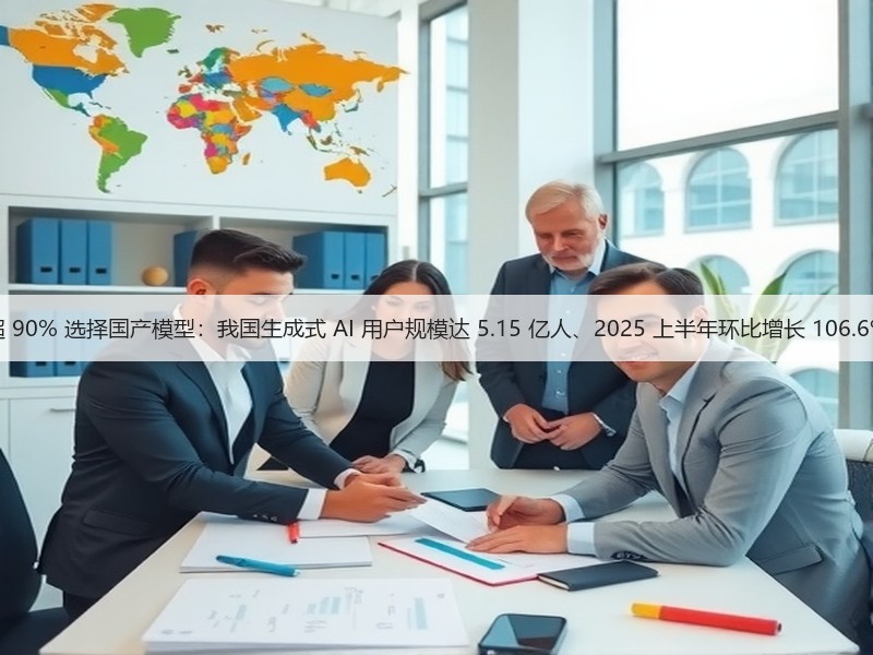 超 90% 选择国产模型:我国生成式 AI 用户规模达 5.15 亿人、2025 上半年环比增长 106.6%(图2) 超 90% 选择国产模型:我国生成式 AI 用户规模达 5.15 亿人、2025 上半年环比增长 106.6%(图2)