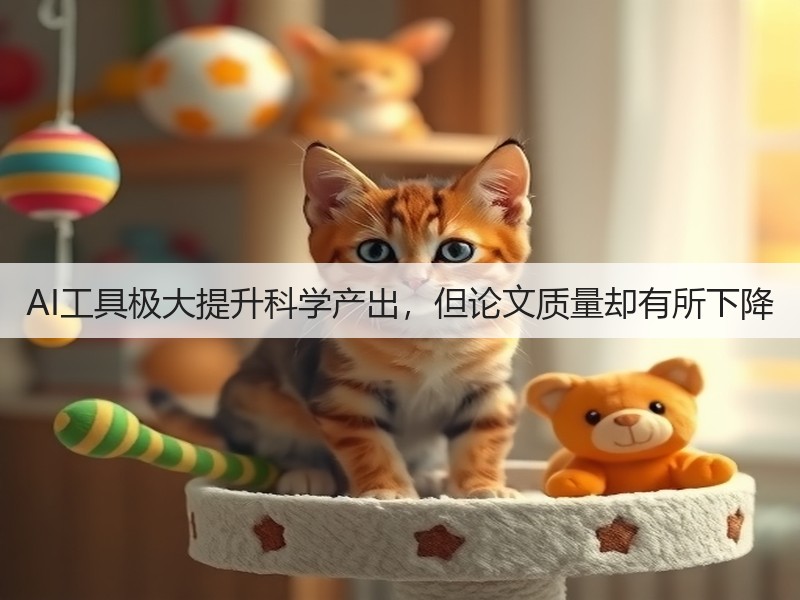 AI工具极大提升科学产出,但论文质量却有所下降(图3) AI工具极大提升科学产出,但论文质量却有所下降(图3)