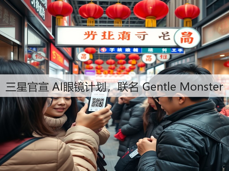 三星官宣 AI眼镜计划,联名 Gentle Monster(图2) 三星官宣 AI眼镜计划,联名 Gentle Monster(图2)