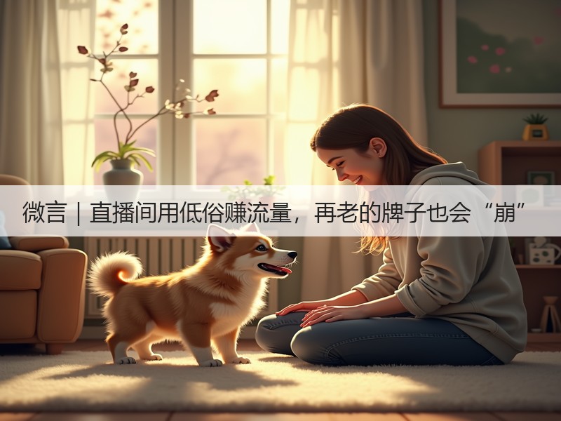微言｜直播间用低俗赚流量，再老的牌子也会“崩”(图3)