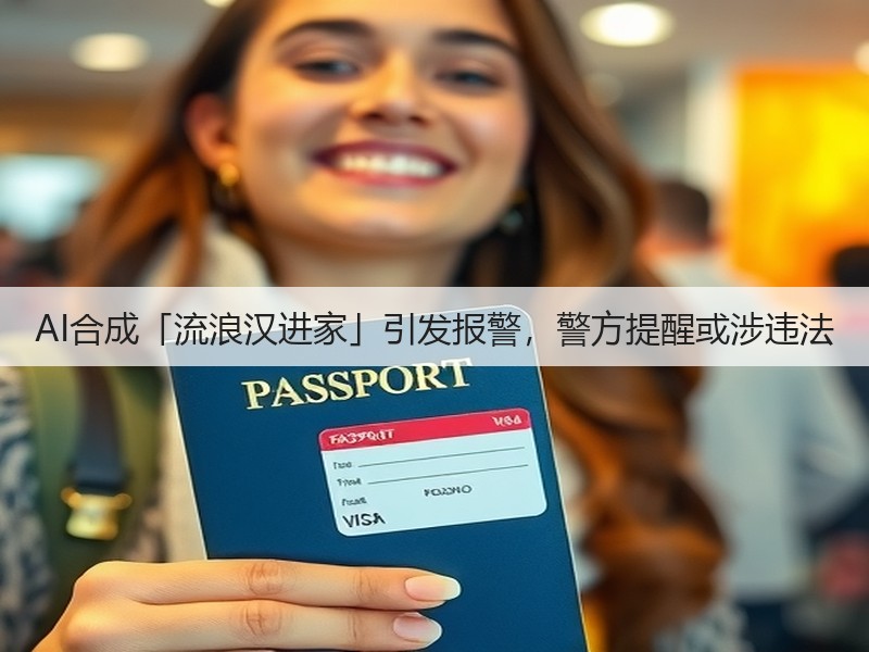 AI合成「流浪汉进家」引发报警，警方提醒或涉违法(图3)