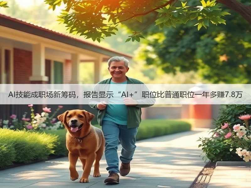 AI技能成职场新筹码,报告显示“AI+”职位比普通职位一年多赚7.8万(图2) AI技能成职场新筹码,报告显示“AI+”职位比普通职位一年多赚7.8万(图2)