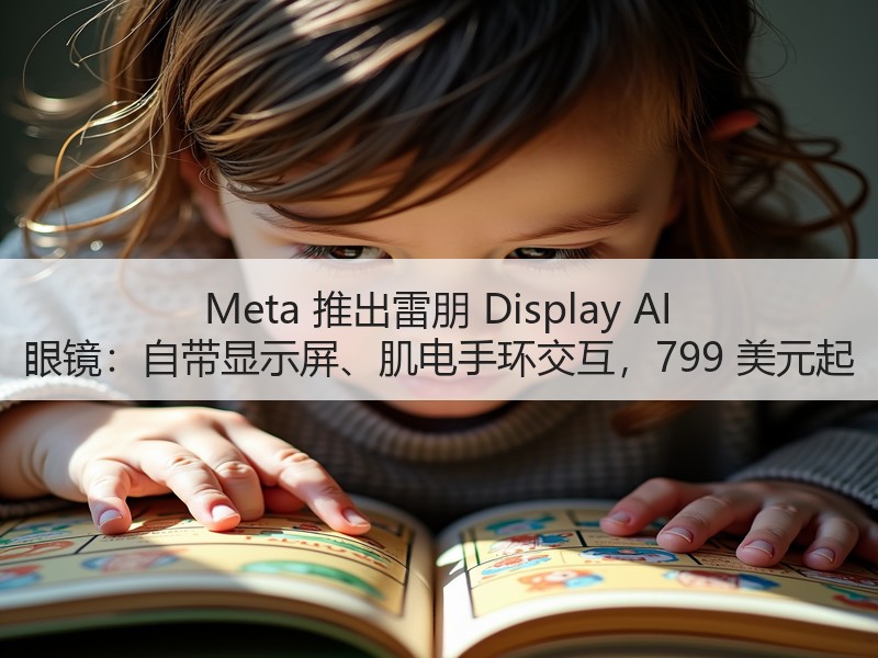 Meta 推出雷朋 Display AI 眼镜：自带显示屏、肌电手环交互，799 美元起
