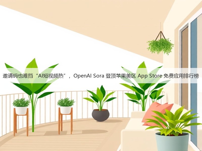 邀请码也难挡“AI短视频热”，OpenAI Sora 登顶苹果美区 App Store 免费应用排行榜(图2)