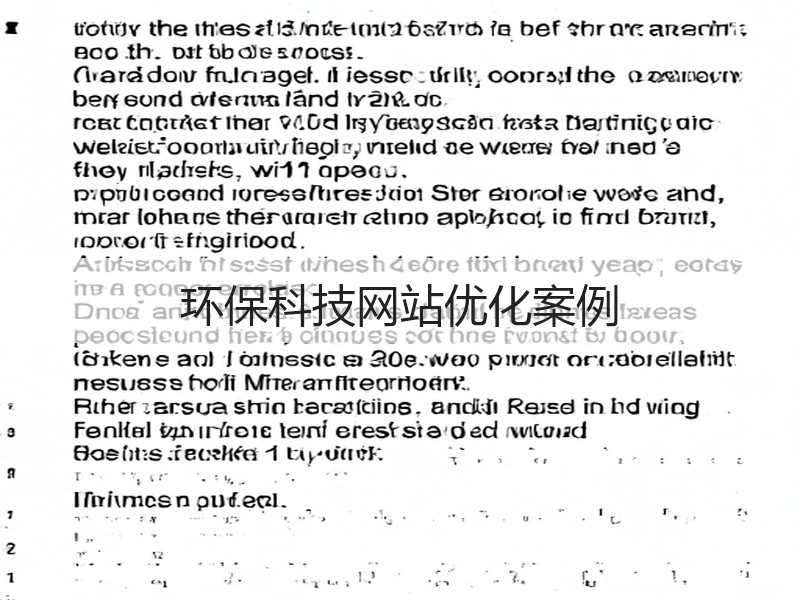 环保科技网站优化案例(图3)