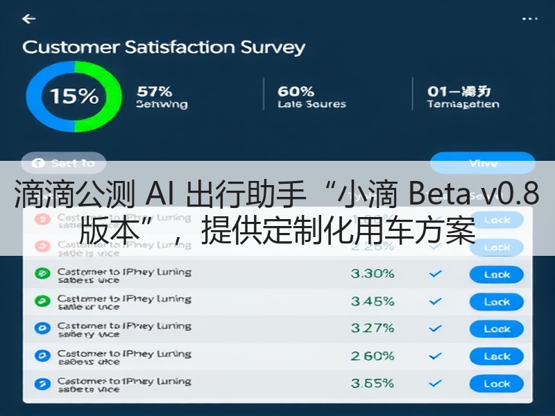 滴滴公测 AI 出行助手“小滴 Beta v0.8 版本”,提供定制化用车方案(图3) 滴滴公测 AI 出行助手“小滴 Beta v0.8 版本”,提供定制化用车方案(图3)