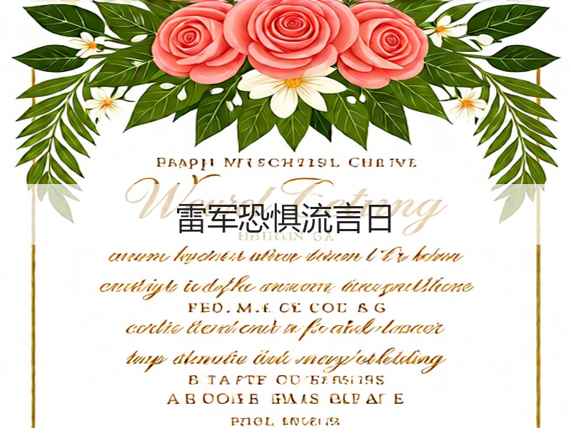 雷军恐惧流言日(图3)