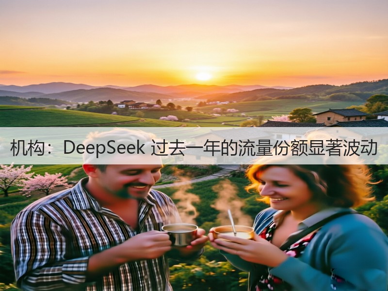 机构：DeepSeek 过去一年的流量份额显著波动(图3)