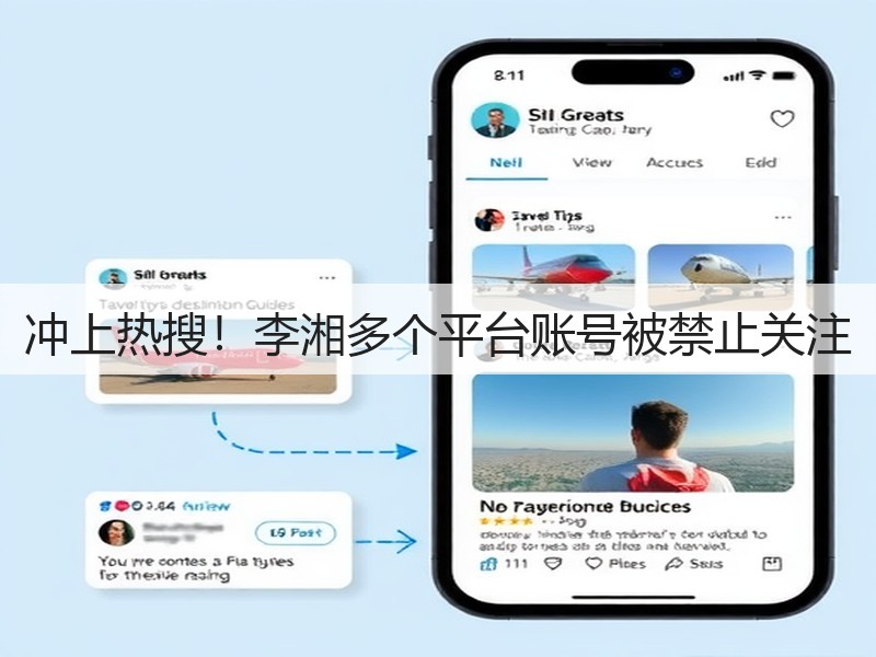 冲上热搜！李湘多个平台账号被禁止关注(图3)