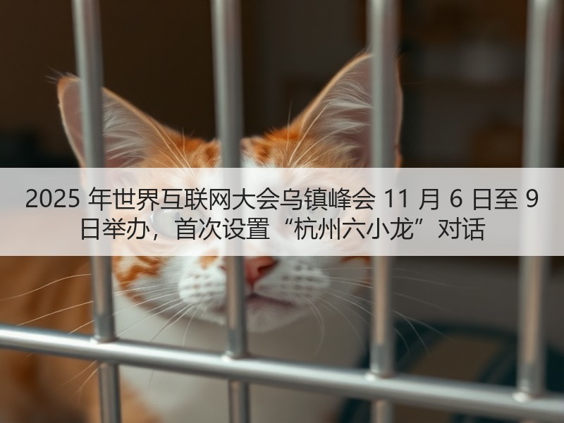 2025 年世界互联网大会乌镇峰会 11 月 6 日至 9 日举办，首次设置“杭州六小龙”对话