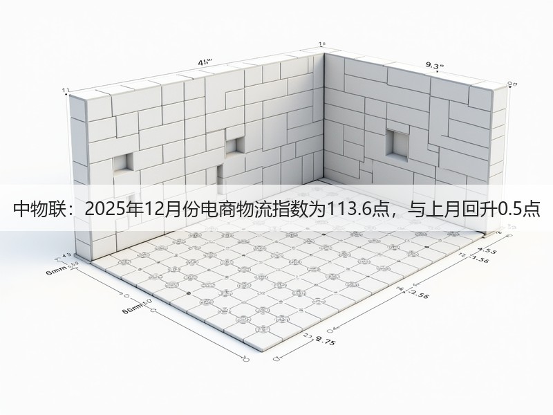 中物联：2025年12月份电商物流指数为113.6点，与上月回升0.5点(图3)