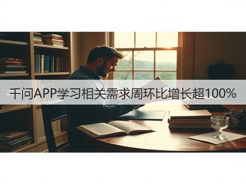 千问APP学习相关需求周环比增长超100%(图3)