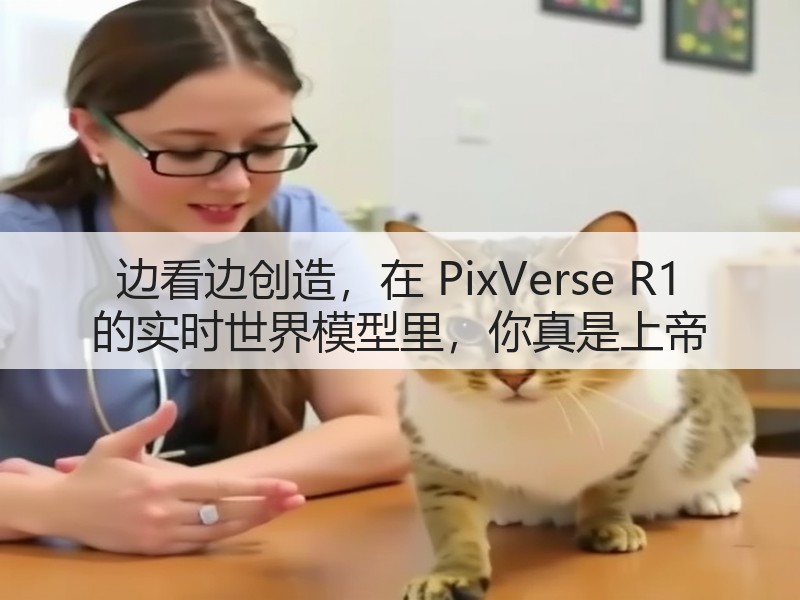 边看边创造,在 PixVerse R1 的实时世界模型里,你真是上帝(图3) 边看边创造,在 PixVerse R1 的实时世界模型里,你真是上帝(图3)