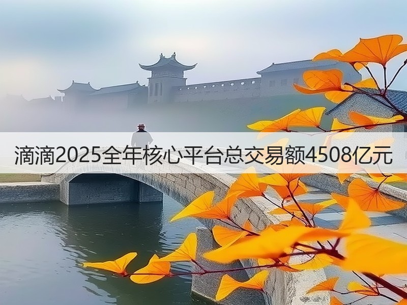 滴滴2025全年核心平台总交易额4508亿元(图3) 滴滴2025全年核心平台总交易额4508亿元(图3)