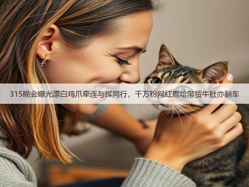 315晚会曝光漂白鸡爪牵连与辉同行，千万粉网红鹿哈带货牛肚亦翻车(图2)