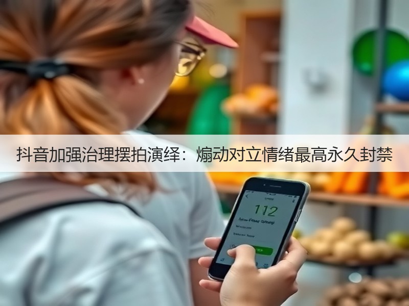 抖音加强治理摆拍演绎:煽动对立情绪最高永久封禁(图3) 抖音加强治理摆拍演绎:煽动对立情绪最高永久封禁(图3)