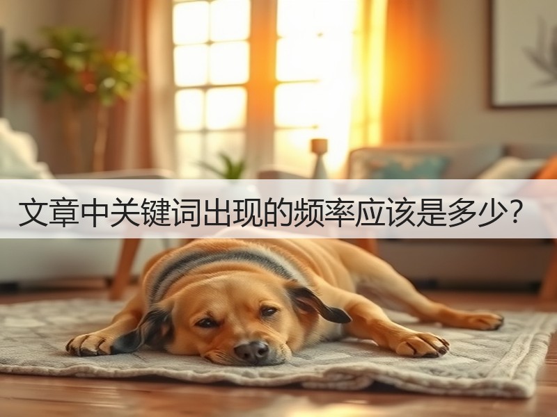 文章中关键词出现的频率应该是多少？(图2)