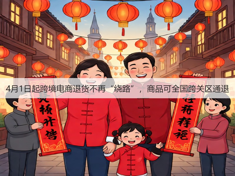 4月1日起跨境电商退货不再“绕路”,商品可全国跨关区通退(图3) 4月1日起跨境电商退货不再“绕路”,商品可全国跨关区通退(图3)
