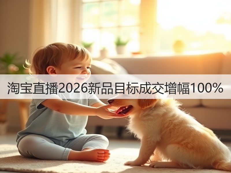 淘宝直播2026新品目标成交增幅100%(图2)