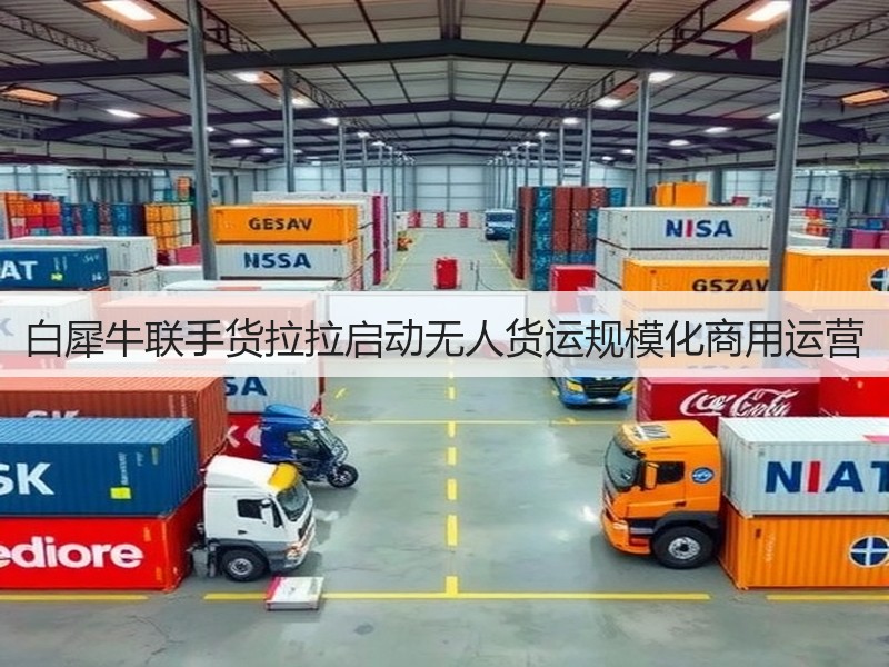 白犀牛联手货拉拉启动无人货运规模化商用运营(图2)