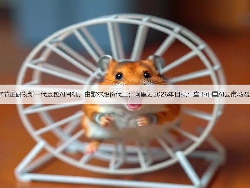AI早报 |字节正研发新一代豆包AI耳机,由歌尔股份代工;阿里云2026年目标:拿下中国AI云市场增量的80%(图3) AI早报 |字节正研发新一代豆包AI耳机,由歌尔股份代工;阿里云2026年目标:拿下中国AI云市场增量的80%(图3)