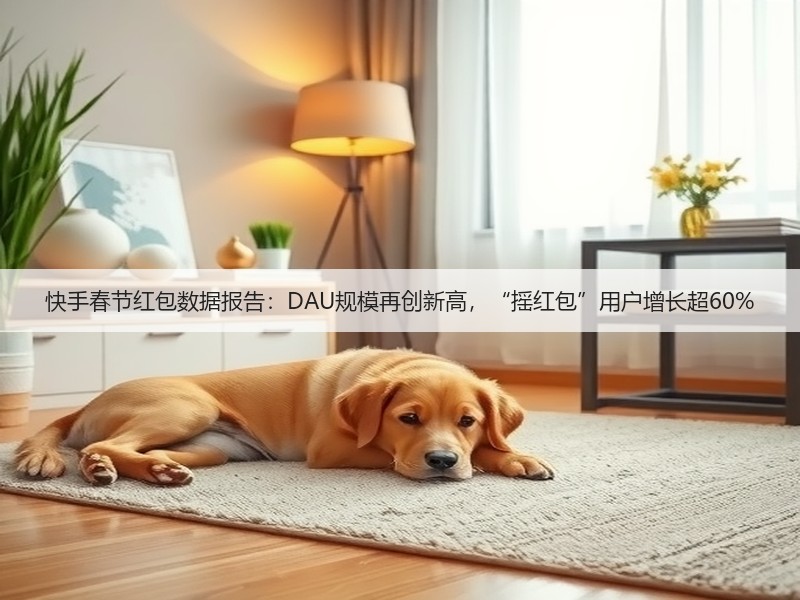 快手春节红包数据报告：DAU规模再创新高，“摇红包”用户增长超60%(图2)