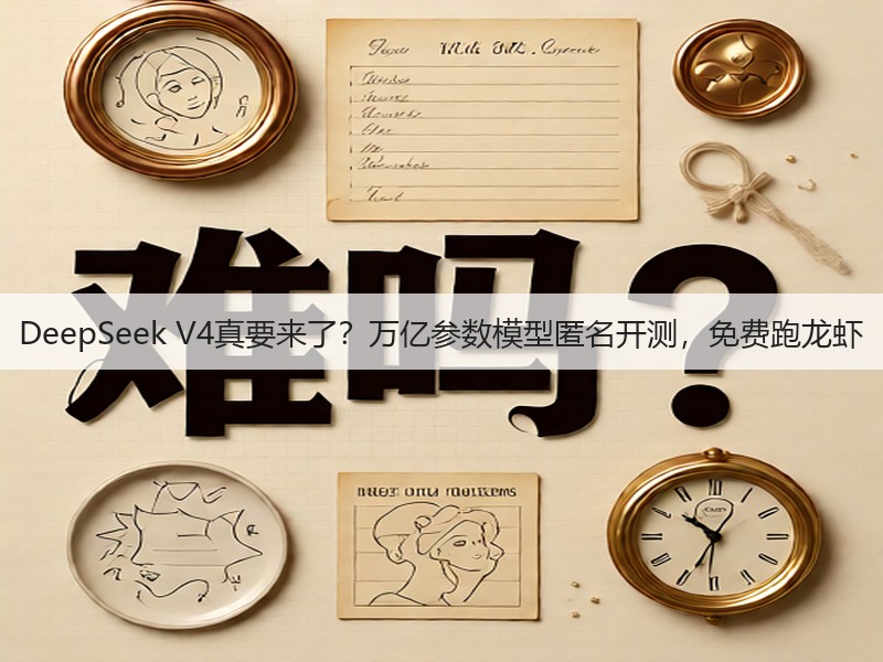 DeepSeek V4真要来了？万亿参数模型匿名开测，免费跑龙虾(图2)