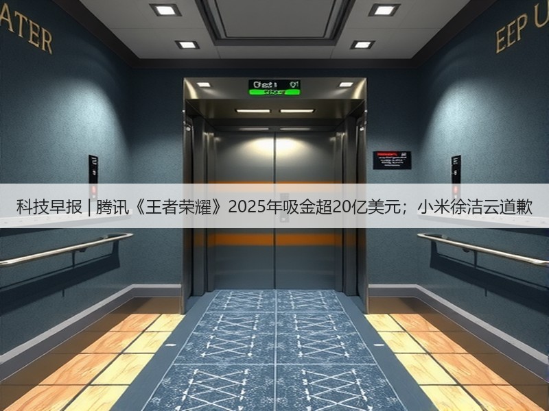 科技早报 | 腾讯《王者荣耀》2025年吸金超20亿美元；小米徐洁云道歉(图3)