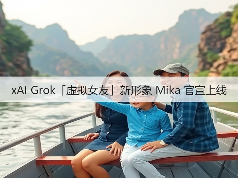 xAI Grok「虚拟女友」新形象 Mika 官宣上线
