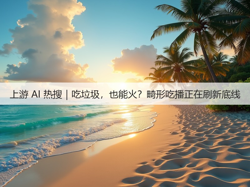 上游 AI 热搜|吃垃圾,也能火?畸形吃播正在刷新底线(图2) 上游 AI 热搜|吃垃圾,也能火?畸形吃播正在刷新底线(图2)