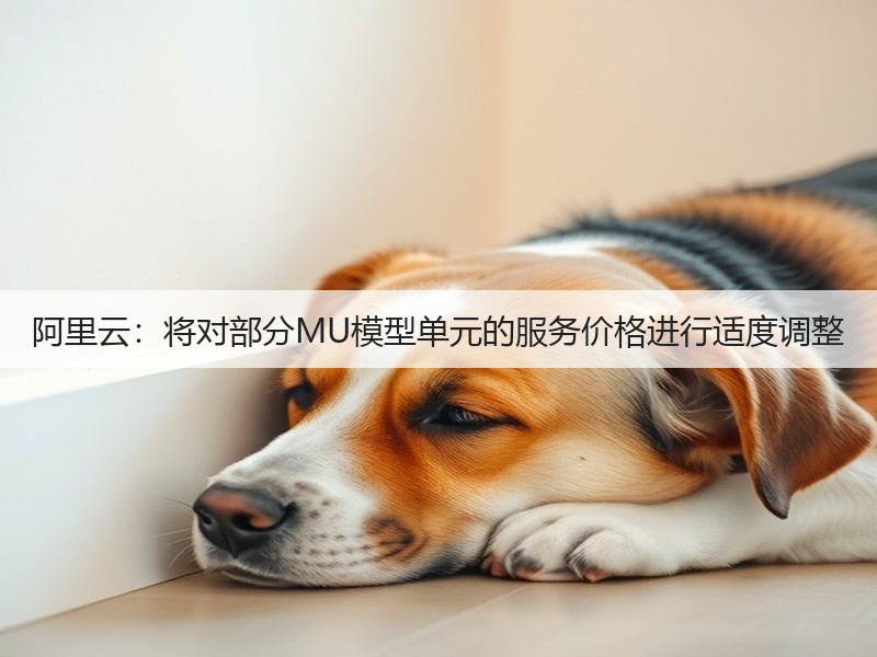 阿里云：将对部分MU模型单元的服务价格进行适度调整(图2)