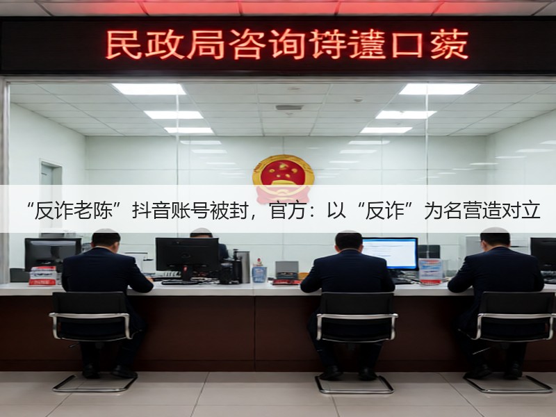 “反诈老陈”抖音账号被封，官方：以“反诈”为名营造对立(图2)