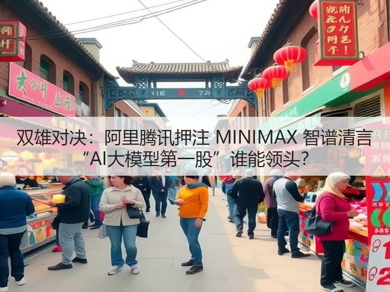 双雄对决：阿里腾讯押注 MINIMAX 智谱清言 “AI大模型第一股”谁能领头？(图3)