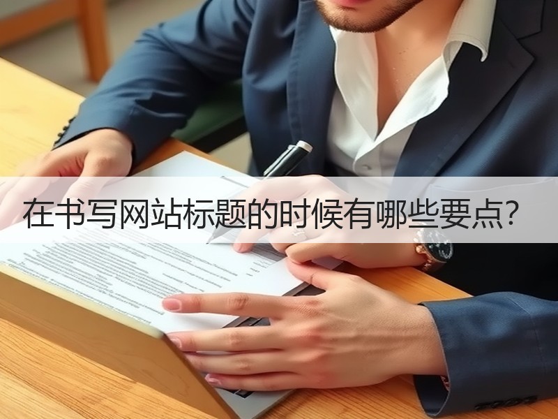在书写网站标题的时候有哪些要点？