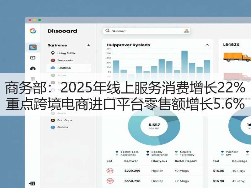 商务部：2025年线上服务消费增长22% 重点跨境电商进口平台零售额增长5.6%(图3)