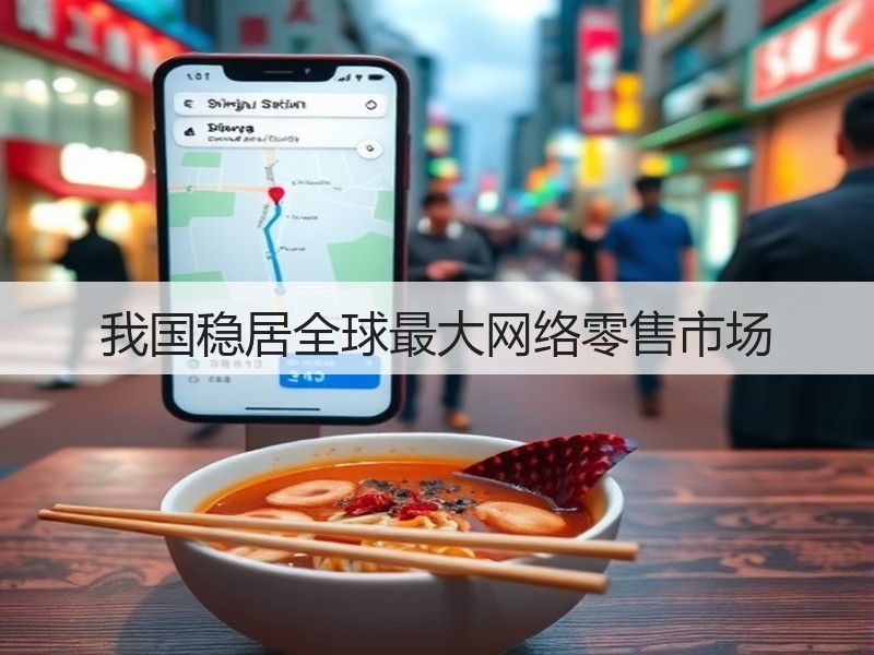 我国稳居全球最大网络零售市场(图3)