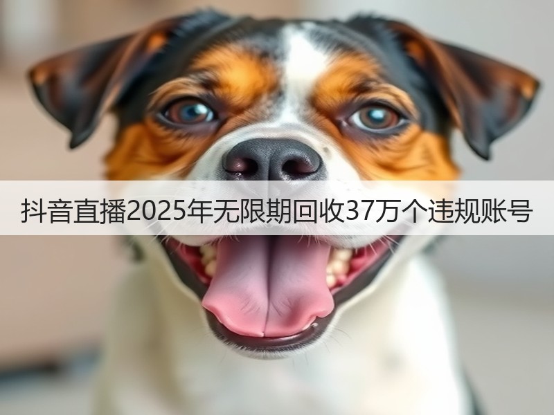 抖音直播2025年无限期回收37万个违规账号(图3) 抖音直播2025年无限期回收37万个违规账号(图3)