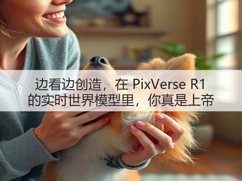 边看边创造,在 PixVerse R1 的实时世界模型里,你真是上帝(图1) 边看边创造,在 PixVerse R1 的实时世界模型里,你真是上帝(图1)